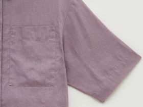 Рубашка изо льна с коротким рукавом