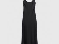 Платье из сатина, Черный