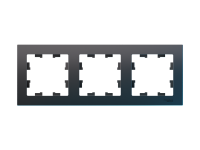 Рамка 3-постовая AtlasDesign Classic, карбон