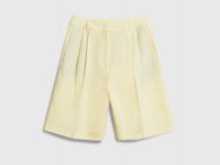 Шорты со складками, Желтый