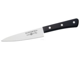 Набор кухонных ножей Hatamoto Sakana JPS-002 "Поварская тройка", сталь AUS-8, рукоять ABS-пластик, черный