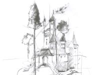 Карандаш чернографитный Faber-Castell "CASTELL-9000" 4В