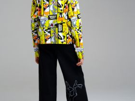 Брюки текстильные джинсовые для девочек