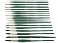 Кисть д/рисования Tintoretto Emerald синтетика, круглая, на короткой ручке №10