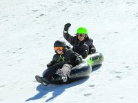 Надувной тюбинг 185х94 см, морозоустойчивый ПВХ