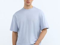 Футболка с объёмным принтом, Голубой