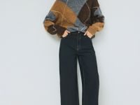 Джемпер с узором, Серый