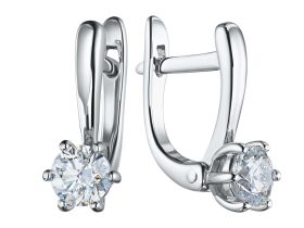 Серьги из белого золота э0912сг04184100