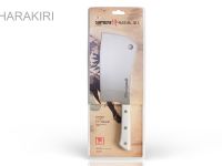 Нож-топорик кухонный для мяса Samura "HARAKIRI" (SHR-0040W) 180 мм, сталь AUS-8, рукоять ABS пластик, белый