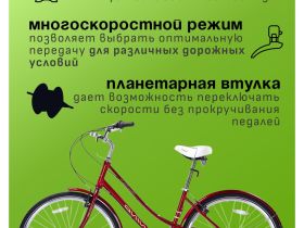 Женский велосипед Wind Avenue 300 Lady Nexus 3sp, год 2025, цвет Красный, ростовка 17