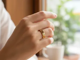 Гладкое кольцо из желтого золота э0300кц01172200