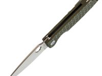 Складной нож Daggerr Piranha olive SW DL, сталь 8Cr14MoV, рукоять FRN