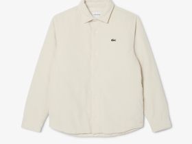Мужская вельветовая утепленная рубашка Lacoste