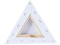 Холст на подрамнике грунтованный "Сонет" треугольный, стороны 20 см, 280 г, 100% хлопок, среднее зер