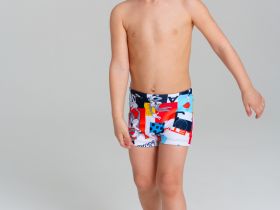 Плавки-шорты детские трикотажные для мальчиков, средней длины