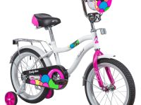 Детский велосипед Novatrack Candy 16, год 2023, цвет Белый