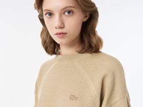 Женский свитер Lacoste из смеси хлопка