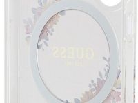 Чехол Guess Flowers Wreath MagSafe для Galaxy S24 прозрачный