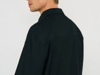 Рубашка с коротким рукавом, Черный