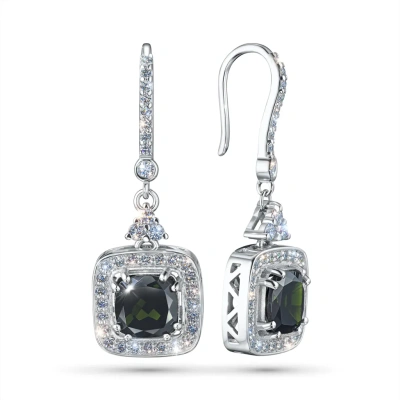 Серьги из серебра с и хромдиопсидами э0654сг04250361_white