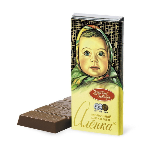 Молочный шоколад Аленка, Красный Октябрь, 60 гр.
