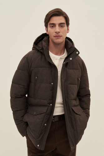 Куртка утепленная с воротником-стойкой