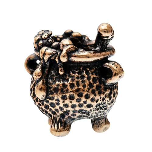 Бусина для темляка Ведьмин котелок, бронза