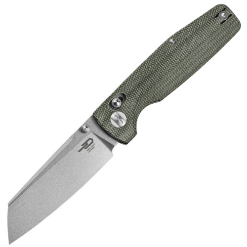 Складной нож Bestech Knives Slasher, сталь D2, рукоять микарта, зеленый