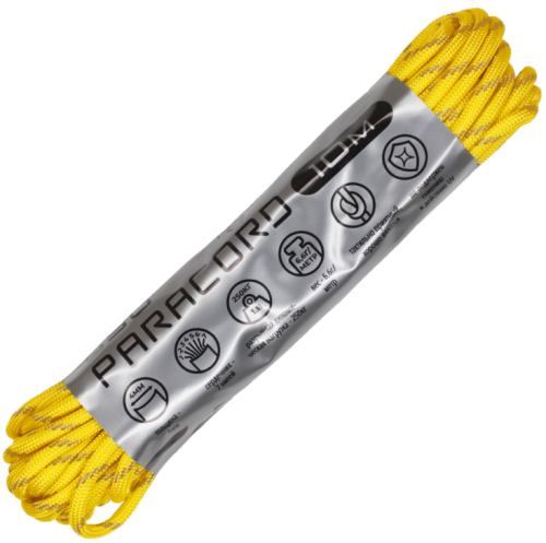 Паракорд 550 световозвращающий Lemon, 10 м