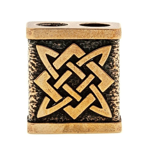 Бусина для темляка Звезда Руси, бронза