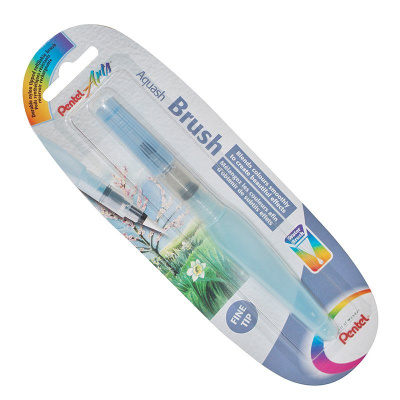 Кисть с резервуаром Pentel "Aquash Brush" тонкая, в блистере