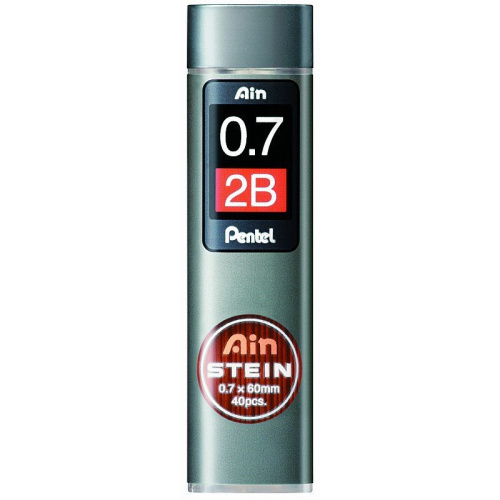Набор грифелей для механического карандаша Pentel "Ain Stein" 0,7 мм, 2B 40 шт