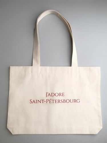 Сумка "J'adore Saint-Petersbourg" красная