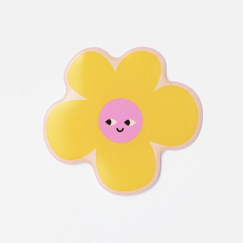 Стикер объемный "Цветочек Улыбается"