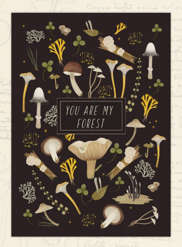 Открытка Дворникова А. "Ты - мой лес" тёмная