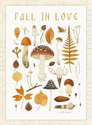 Открытка Дворникова А. "Fall in Love" светлая