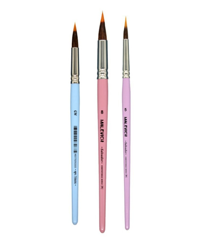 Кисть синтетика №5 двойной лайнер Salvador