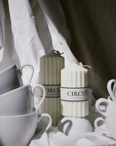 Свеча KK /home из соевого воска с хлопковым фитилём, "Circus", 21 см, 610 гр