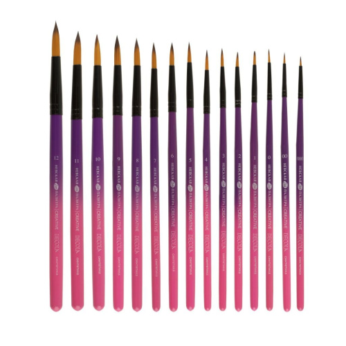 Кисть двухцветная синтетика № 00 круглая "Decola"