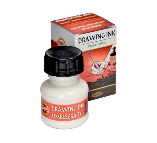 Тушь Koh-i-Noor 20 г на шелачной основе Белый