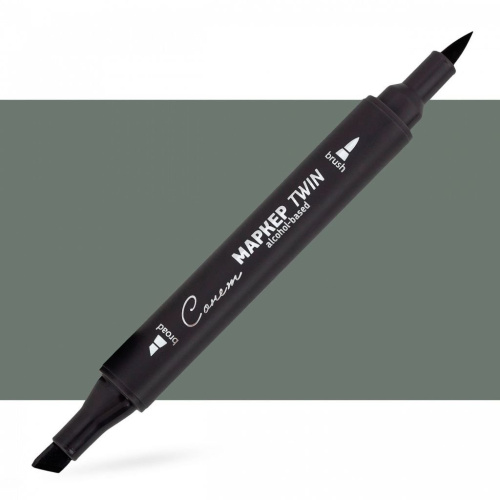 Маркер спиртовой Сонет "TWIN Brush" Сине-серый 5