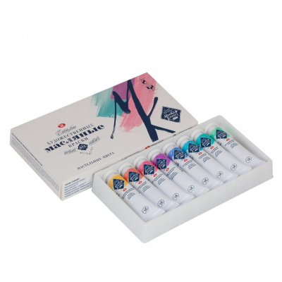 Набор масла "Мастер-Класс" 8 цв*18 мл "Пастельные цвета"