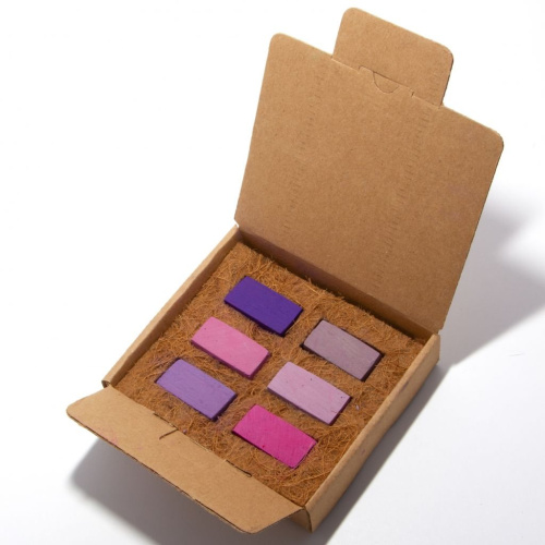 Набор пастели сухая, мягкая ручной работы EARTHBERRY "Предрассветный туман", 6 цветов