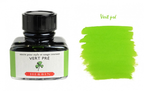 Чернила в банке Herbin, 30 мл, Vert pr?, Салатовый
