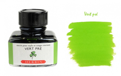 Чернила в банке Herbin, 30 мл, Vert pr?, Салатовый