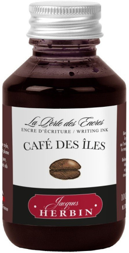 Чернила в банке Herbin, 100 мл, Caf? des iles Светло-коричневый