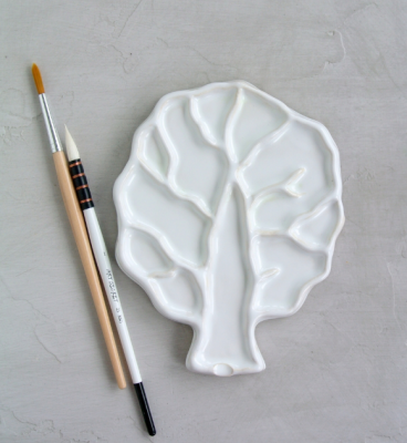 Палитра художественная керамическая "ДЕРЕВО"