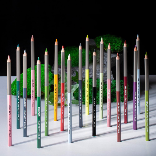 Карандаш цветной Малевичъ "GrafArt PRO" серый холодный темный 116