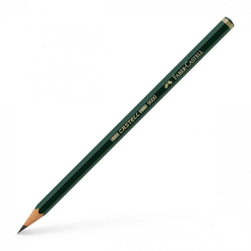 Карандаш чернографитный Faber-Castell "CASTELL-9000" 2В