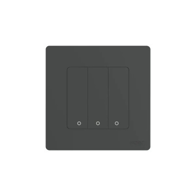Умный выключатель Moes ZigBee Smart Switch Triple SR-ZS Grey
